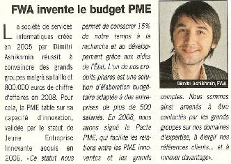FWA invente le budget PME.